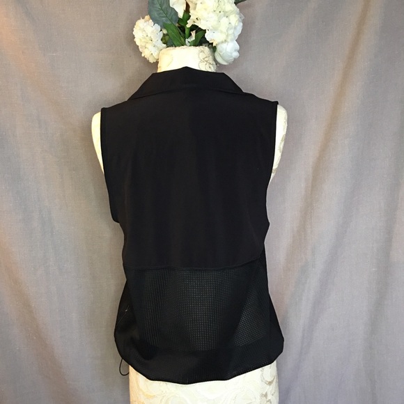 Sleeveless Black Athletic Top Sheer Mesh VMMV - Picture 2 of 5